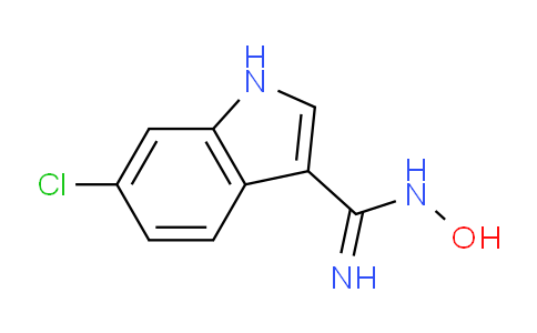 CAS No. 889942-64-7, 6-chloro-N-hydroxy-1H-indole-3-carboximidamide