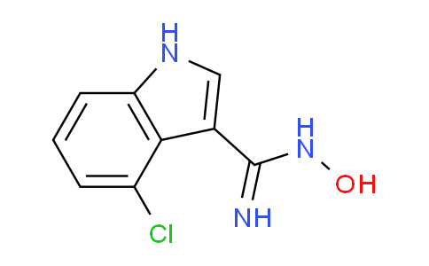 CAS No. 889942-75-0, 4-chloro-N-hydroxy-1H-indole-3-carboximidamide