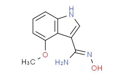 CAS No. 889943-82-2, (Z)-N'-hydroxy-4-methoxy-1H-indole-3-carboximidamide