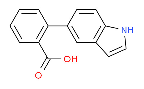 CAS No. 886363-17-3, 2-(1H-Indol-5-yl)benzoic acid