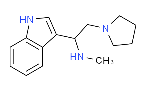 CAS No. 885951-05-3, 1-(1H-indol-3-yl)-N-methyl-2-(pyrrolidin-1-yl)ethan-1-amine