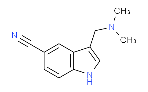 CAS No. 25514-67-4, 3-((dimethylamino)methyl)-1H-indole-5-carbonitrile