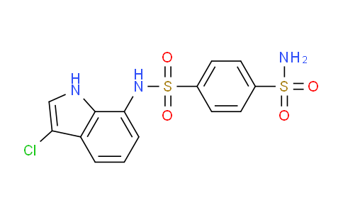 CAS No. 165668-41-7, N-(3-chloro-1H-indol-7-yl)benzene-1,4-disulfonamide