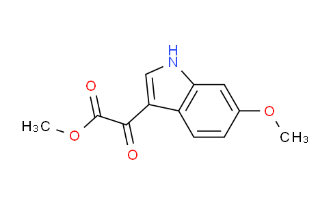 CAS No. 408354-40-5, methyl 2-(6-methoxy-1H-indol-3-yl)-2-oxoacetate