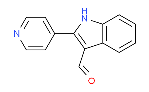 CAS No. 590390-88-8, 2-(pyridin-4-yl)-1H-indole-3-carbaldehyde