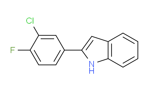 CAS No. 1868-88-8, 2-(3-Chloro-4-fluorophenyl)indole