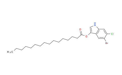 CAS No. 209347-97-7, 5-Bromo-6-chloro-1H-indol-3-yl palmitate