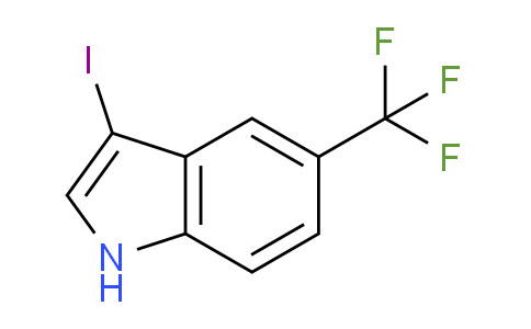 CAS No. 440363-05-3, 3-iodo-5-(trifluoromethyl)-1H-indole