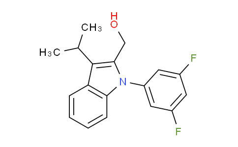 CAS No. 886362-94-3, 1-(3',5'-Difluorophenyl)-2-hydroxymethyl-3-isopropylindole