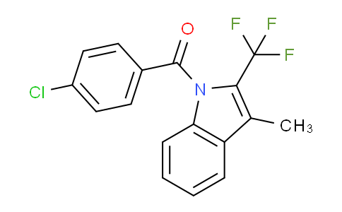 CAS No. 913955-36-9, (4-chlorophenyl)(3-methyl-2-(trifluoromethyl)-1H-indol-1-yl)methanone