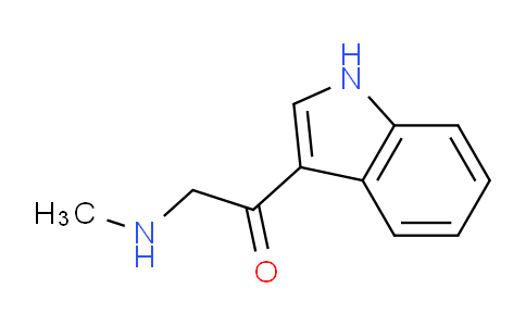 CAS No. 15879-28-4, 1-(1H-indol-3-yl)-2-(methylamino)ethan-1-one