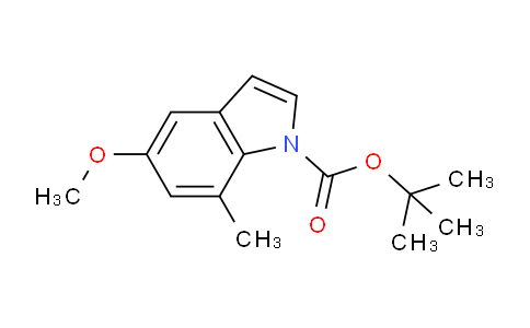 CAS No. 1387445-50-2, tert-butyl 5-methoxy-7-methyl-1H-indole-1-carboxylate