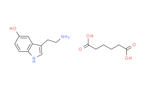 CAS No. 16031-83-7, 3-(2-aminoethyl)-1H-indol-5-ol adipate