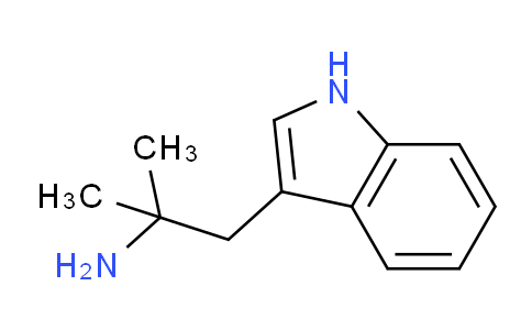 CAS No. 304-53-0, 1-(1H-Indol-3-yl)-2-methylpropan-2-amine