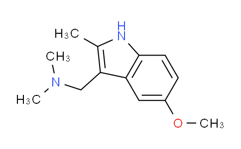 CAS No. 6260-96-4, 1-(5-Methoxy-2-methyl-1H-indol-3-yl)-N,N-dimethylmethanamine