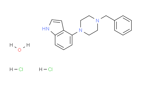CAS No. 690632-86-1, 4-(4-Benzylpiperazin-1-yl)-1H-indole dihydrochloride hydrate