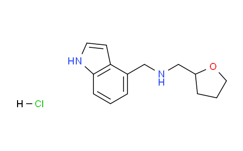 CAS No. 944897-13-6, N-((1H-Indol-4-yl)methyl)-1-(tetrahydrofuran-2-yl)methanamine hydrochloride