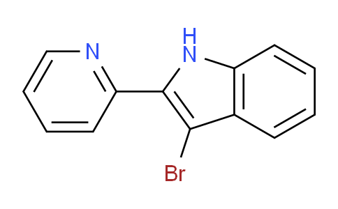 CAS No. 214977-13-6, 3-Bromo-2-(pyridin-2-yl)-1H-indole