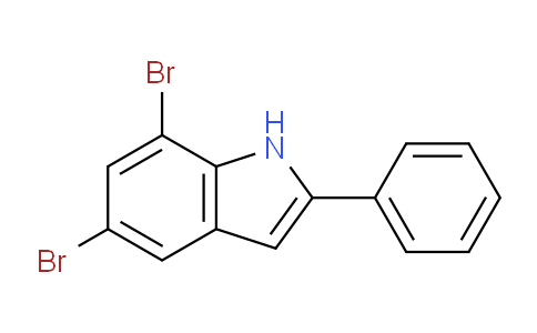 CAS No. 5326-35-2, 5,7-Dibromo-2-phenyl-1H-indole