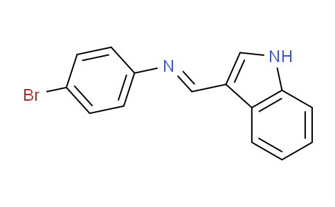 CAS No. 111601-51-5, N-((1H-Indol-3-yl)methylene)-4-bromoaniline
