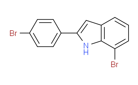 CAS No. 66639-64-3, 7-Bromo-2-(4-bromophenyl)-1H-indole