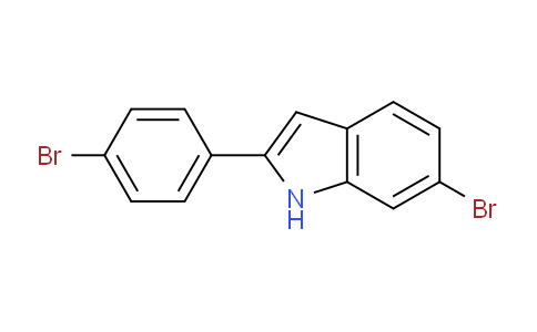 CAS No. 28718-96-9, 6-Bromo-2-(4-bromophenyl)-1H-indole