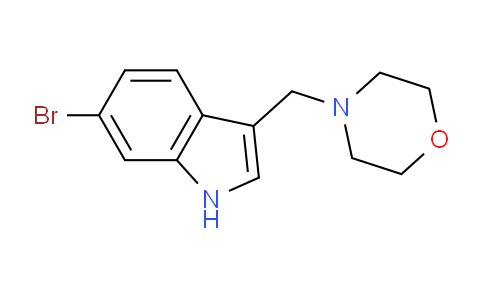 CAS No. 1894042-60-4, 4-((6-Bromo-1H-indol-3-yl)methyl)morpholine