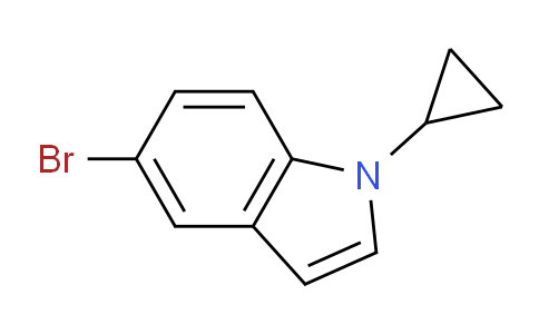 CAS No. 1042444-34-7, 5-Bromo-1-cyclopropyl-1H-indole