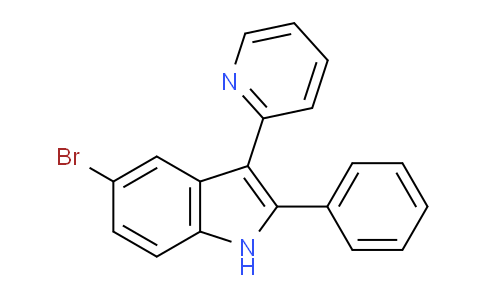CAS No. 94107-54-7, 5-Bromo-2-phenyl-3-(pyridin-2-yl)-1H-indole