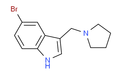 CAS No. 1108616-48-3, 5-bromo-3-(pyrrolidin-1-ylmethyl)-1H-indole