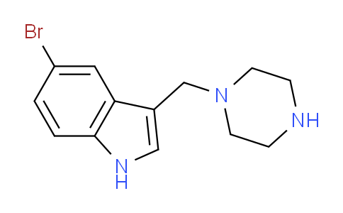 CAS No. 1182978-67-1, 5-Bromo-3-(piperazin-1-ylmethyl)-1H-indole