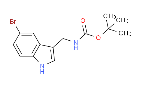 CAS No. 339282-64-3, tert-Butyl ((5-bromo-1H-indol-3-yl)methyl)carbamate