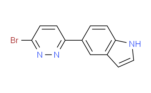 CAS No. 1179347-74-0, 5-(6-Bromopyridazin-3-yl)-1H-indole