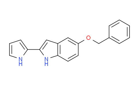 CAS No. 569337-40-2, 5-(Benzyloxy)-2-(1H-pyrrol-2-yl)-1H-indole