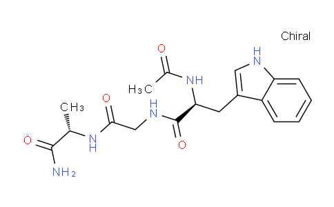 CAS No. 71525-89-8, (S)-2-Acetamido-N-(2-(((S)-1-amino-1-oxopropan-2-yl)amino)-2-oxoethyl)-3-(1H-indol-3-yl)propanamide