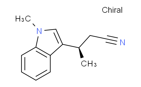 CAS No. 429689-23-6, (R)-3-(1-Methyl-1H-indol-3-yl)butanenitrile