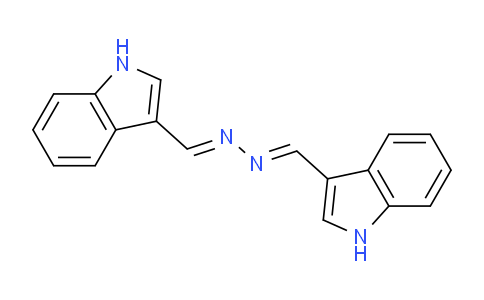 CAS No. 1233-49-4, 1,2-Bis((1H-indol-3-yl)methylene)hydrazine