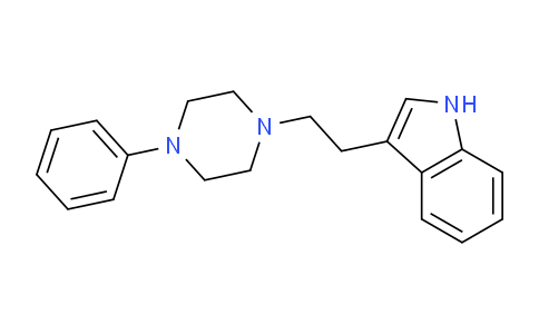 CAS No. 4366-55-6, 3-(2-(4-Phenylpiperazin-1-yl)ethyl)-1H-indole