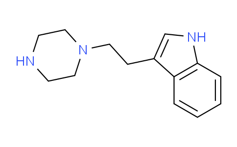 CAS No. 4644-97-7, 3-(2-(Piperazin-1-yl)ethyl)-1H-indole
