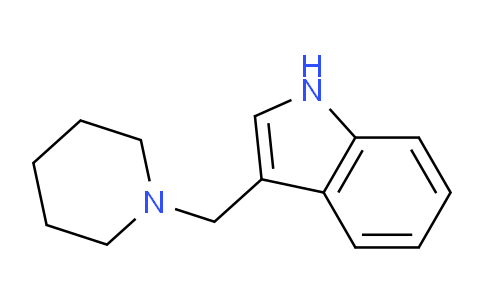 CAS No. 5355-42-0, 3-((Piperidin-1-yl)methyl)-1H-indole