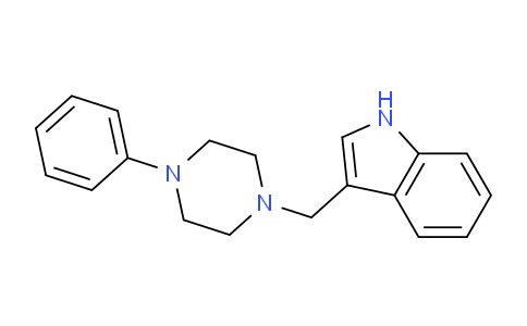 CAS No. 4281-72-5, 3-((4-Phenylpiperazin-1-yl)methyl)-1H-indole