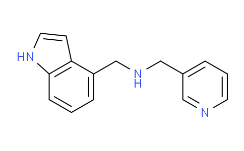 CAS No. 941239-16-3, N-((1H-Indol-4-yl)methyl)-1-(pyridin-3-yl)methanamine