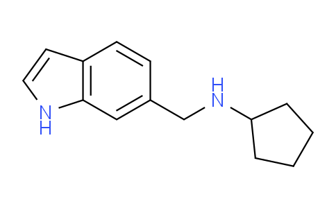 CAS No. 1017791-15-9, N-((1H-Indol-6-yl)methyl)cyclopentanamine