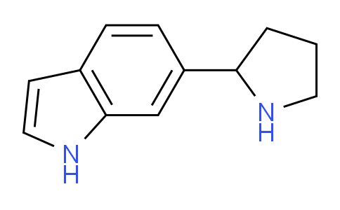 CAS No. 1270412-67-3, 6-(Pyrrolidin-2-yl)-1H-indole