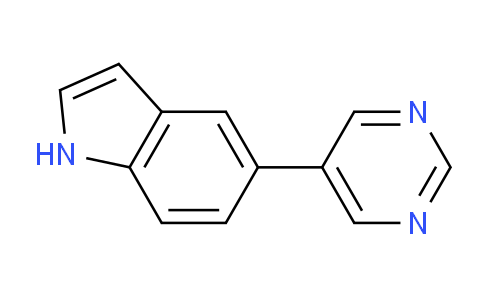 CAS No. 144104-51-8, 5-(Pyrimidin-5-yl)-1H-indole