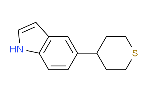 CAS No. 885273-39-2, 5-(Tetrahydro-2H-thiopyran-4-yl)-1H-indole