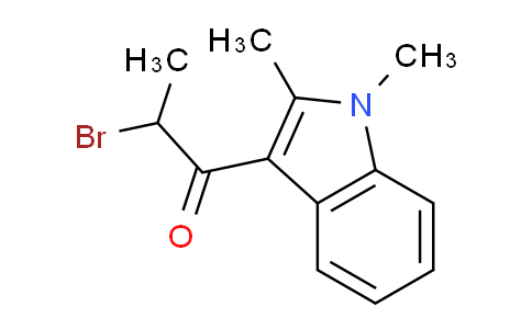 CAS No. 51008-31-2, 2-Bromo-1-(1,2-dimethyl-1H-indol-3-yl)propan-1-one