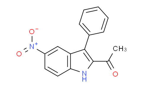 CAS No. 89141-67-3, 1-(5-Nitro-3-phenyl-1H-indol-2-yl)ethanone