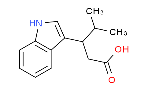 CAS No. 878618-91-8, 3-(1H-Indol-3-yl)-4-methylpentanoic acid