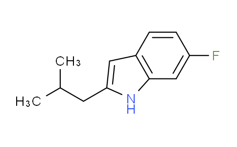 CAS No. 491601-36-6, 6-Fluoro-2-isobutyl-1H-indole
